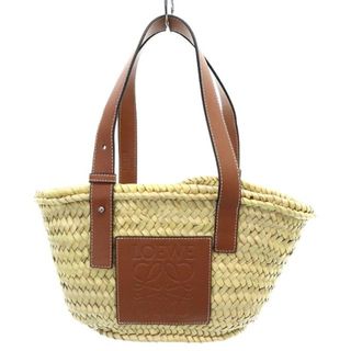 ロエベ(LOEWE)のロエベ 411938 バスケットバッグ スモール かごバッグ ナチュラル/タン(かごバッグ/ストローバッグ)