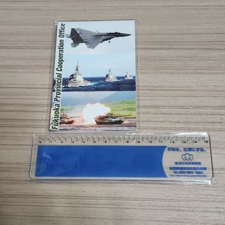 自衛隊　メモと定規(ノベルティグッズ)