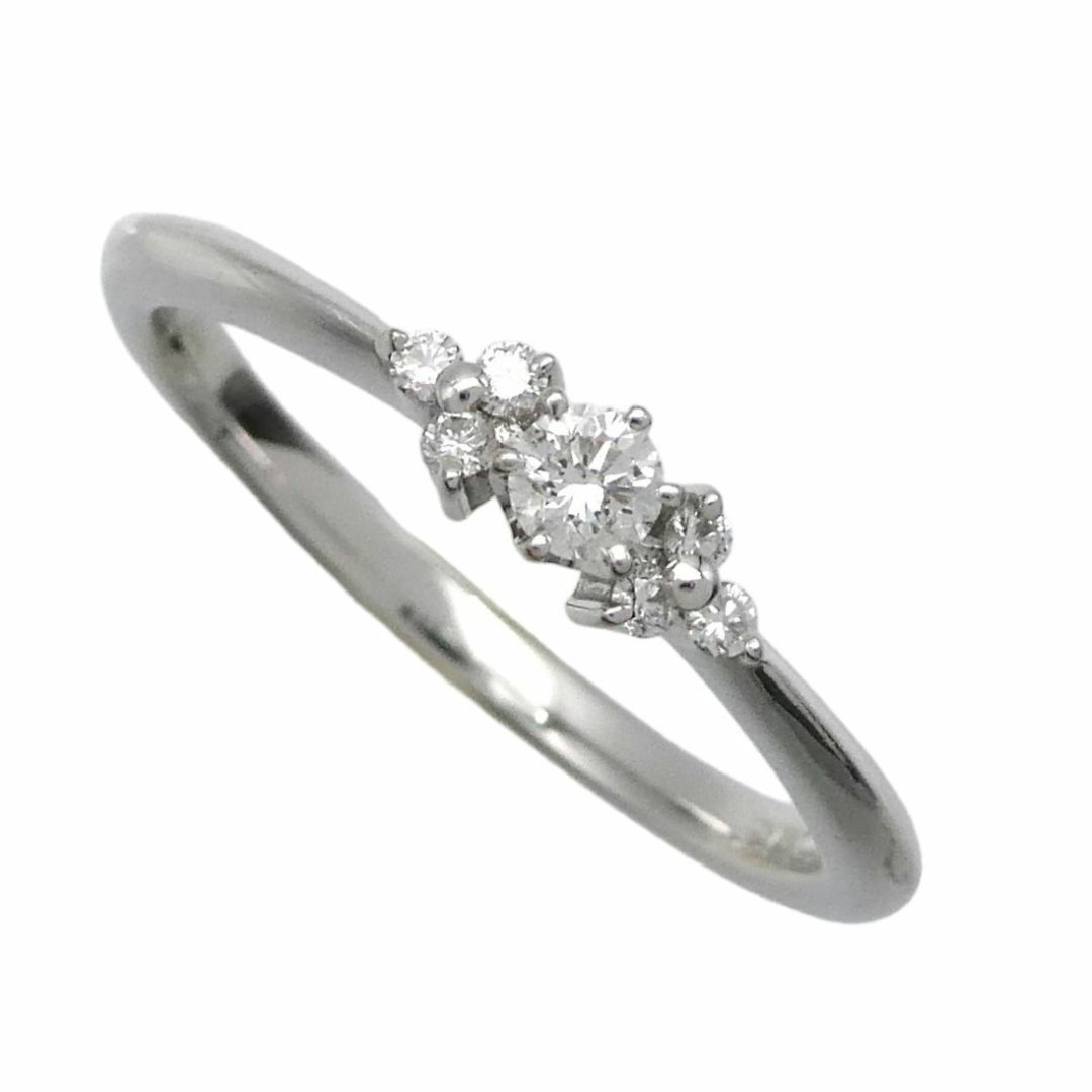 リング K18WG ダイヤモンド0.13ct  11号 レディースのアクセサリー(リング(指輪))の商品写真