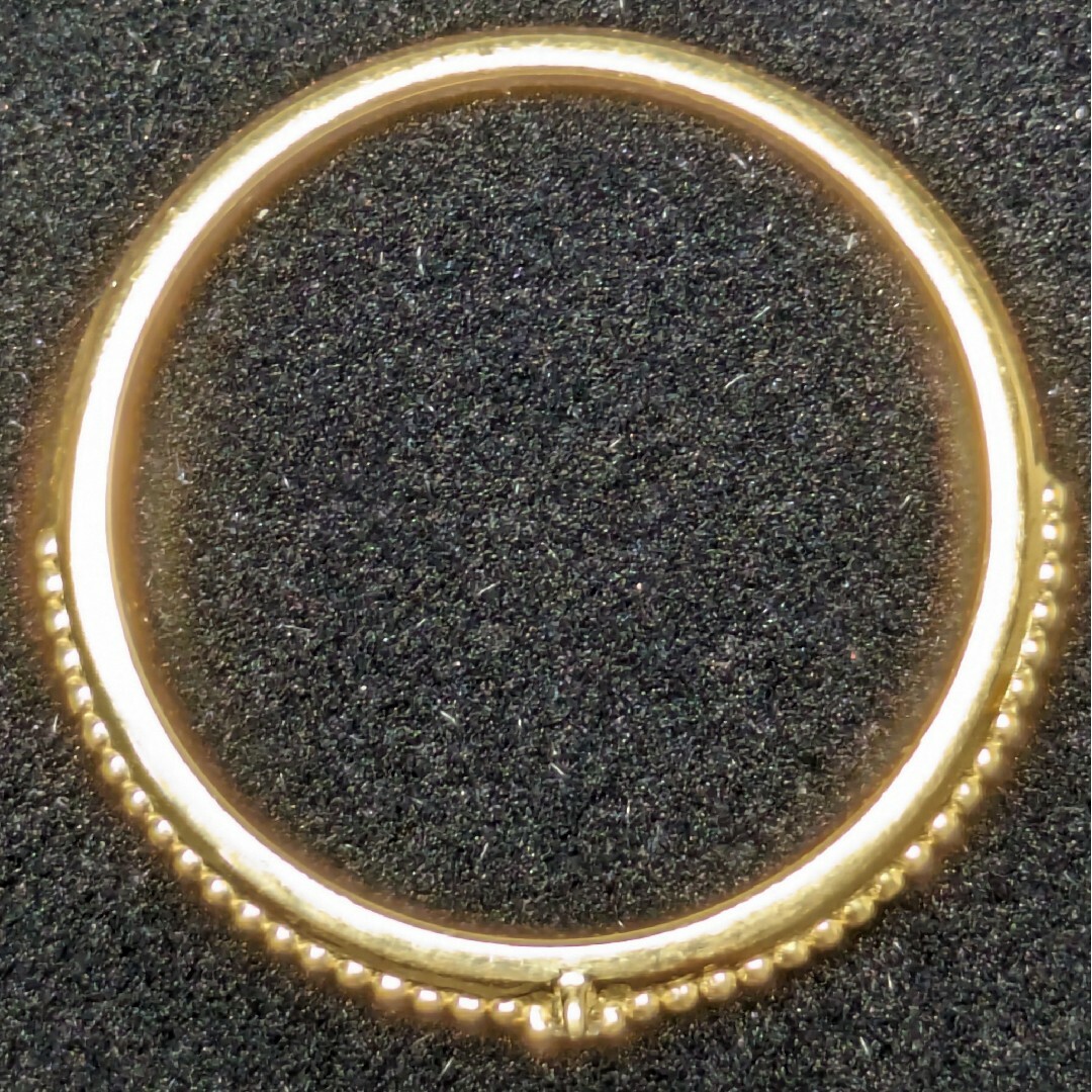 ete(エテ)の773 エテダイヤリングK10YGイエローゴールド5号 レディースのアクセサリー(リング(指輪))の商品写真