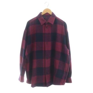 エヌハリウッド(N.HOOLYWOOD)のミスターハリウッド 23AW BIG SHIRT チェック シャツ 長袖 40(シャツ)