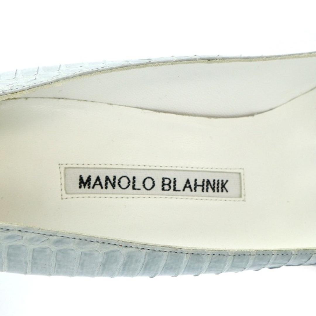 MANOLO BLAHNIK(マノロブラニク)のマノロブラニク MANOLO BLAHNIK マノロブラニク パイソンポインテッ レディースの靴/シューズ(ハイヒール/パンプス)の商品写真