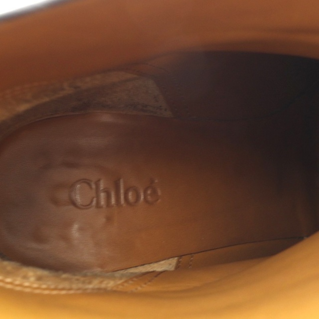 Chloe(クロエ)のクロエ CHLOE ショートブーツ チャンキーヒール レザー 37 24cm レディースの靴/シューズ(ブーツ)の商品写真