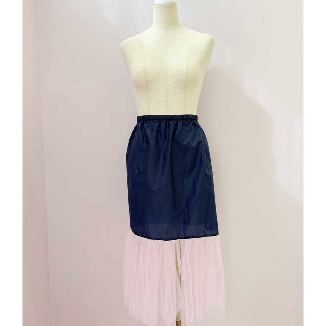 titty&co(ティティアンドコー)のtitty&Co.  チュールレイヤードマーメイドスカート レディースのスカート(ひざ丈スカート)の商品写真