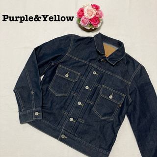 パープルアンドイエロー(Purple&Yellow)のパープルアンドイエロー レディース　デニムジャケット　Gジャン　ブルー青Sサイズ(Gジャン/デニムジャケット)