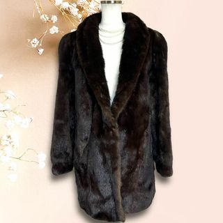 ☆美品☆SAGA MINK ミンクコート 毛皮コート 銀サガ 最高級毛皮 13(毛皮/ファーコート)