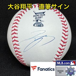 メジャーリーグベースボール(MLB)のドジャース 大谷翔平 直筆サインボール HR DERBY 2021 ホログラム(記念品/関連グッズ)