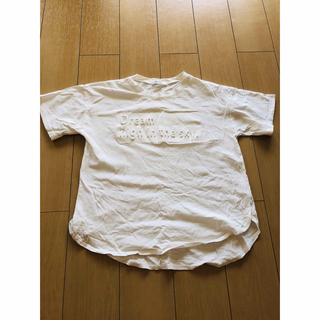 白 Tシャツ Aライントップス(Tシャツ(半袖/袖なし))