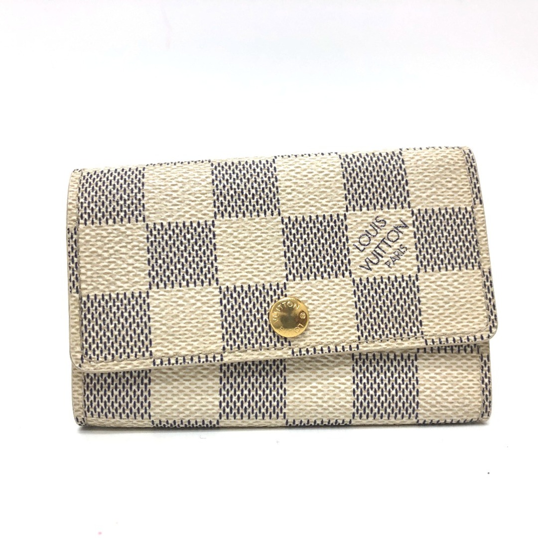 ルイヴィトン LOUIS VUITTON ミュルティクレ6 N61745 ダミエアズール 6連キーケース キーケース ダミエアズールキャンバス ホワイト