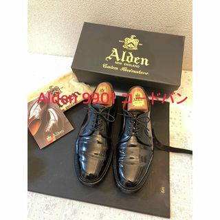 オールデン(Alden)のAlden オールデン PTB ブラック　コードバン プレーントゥ(ドレス/ビジネス)