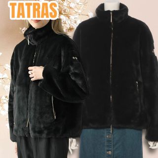 タトラス(TATRAS)の極美品☆人気モデル☆TATRAS BARBRA エコファー ボアブルゾン コート(ブルゾン)