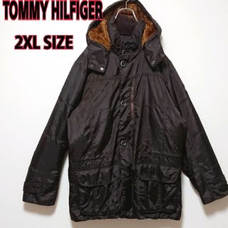 TOMMY HILFIGER - トミーヒルフィガー 裏地 チェック オーバーサイズ 中綿 ジャケット