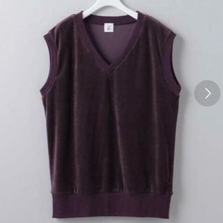 ロク(6 (ROKU))の< 6(ROKU)>VELOUR VNECK VEST(ベスト/ジレ)