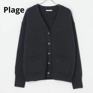 プラージュ(Plage)の新品 プラージュ Plage eleven knit  ネイビー(カーディガン)