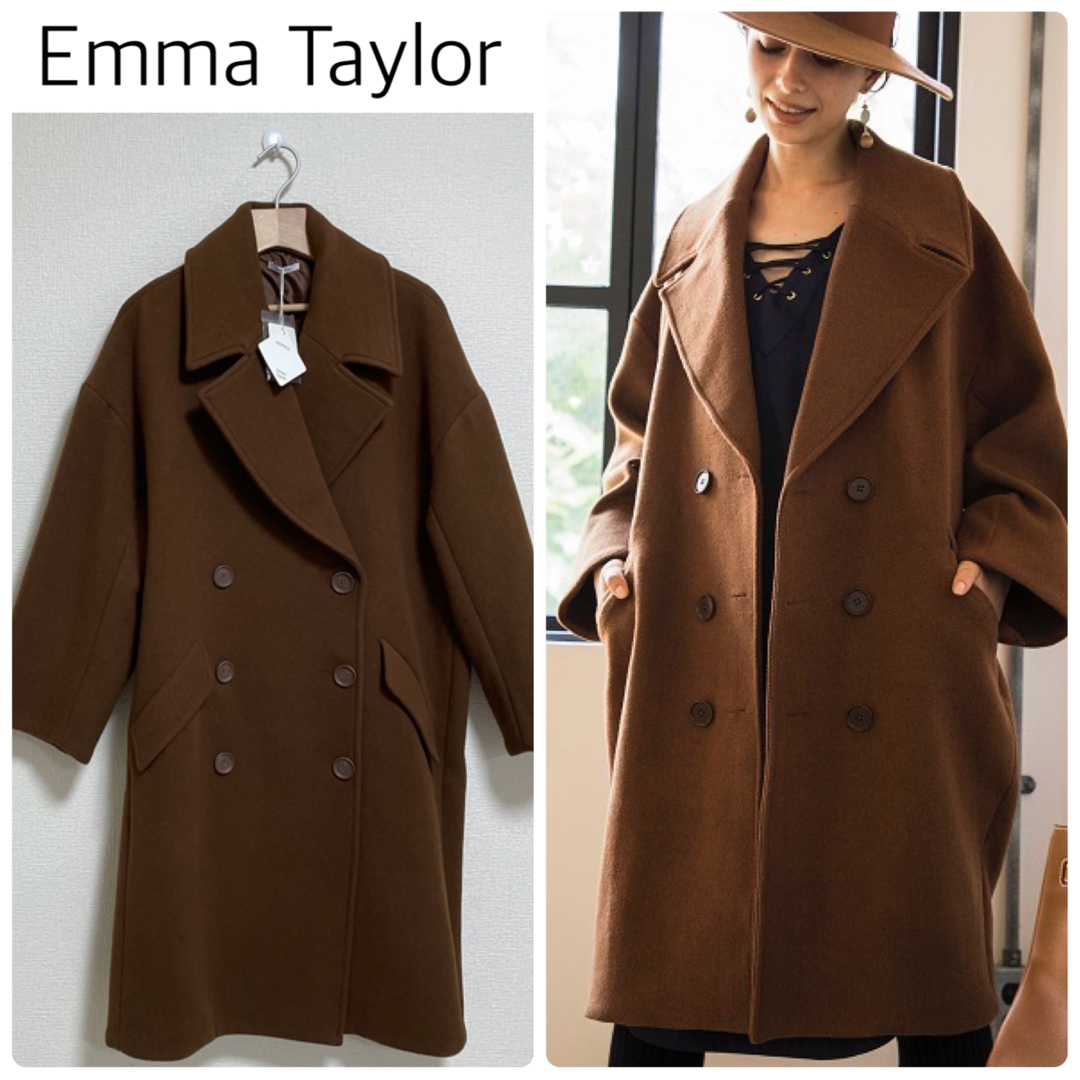 【新品タグ付】Emma Taylor BIGシルエットピーコート　フリーサイズ