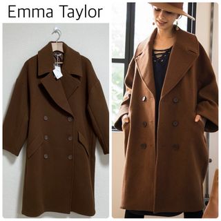 Emma Taylor - 【新品タグ付】Emma Taylor BIGシルエットピーコート　フリーサイズ