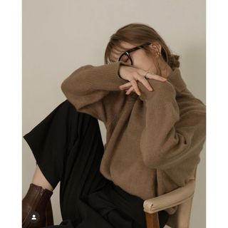 ラウジー(lawgy)のamiur high neck chewy knit(ニット/セーター)