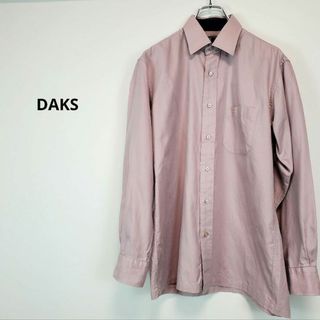 DAKSダックス メンズ M 撫子色 ウォッシャブルウール シャツ