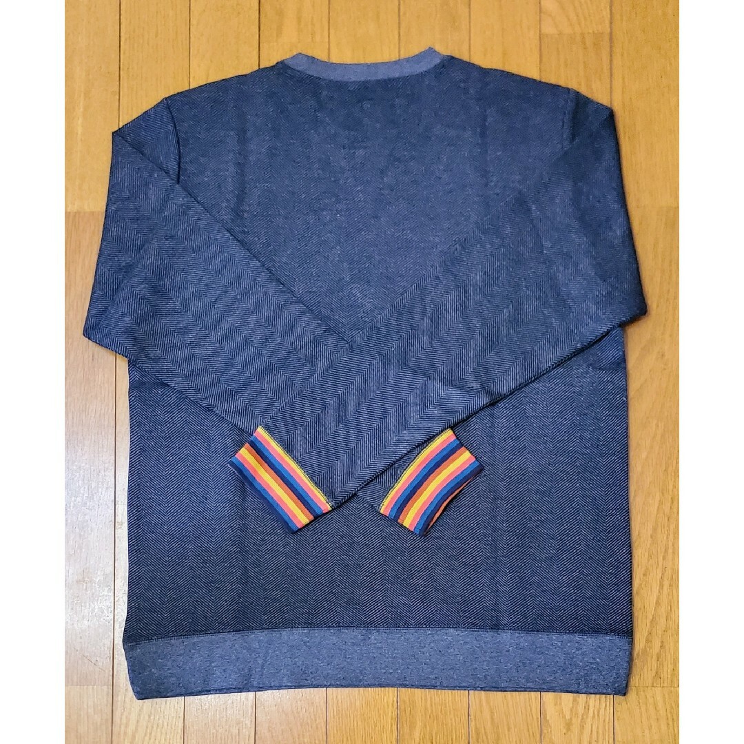 Paul Smith(ポールスミス)のポールスミス　新品　メンズ　ロングTシャツ(シェブロン/チャコールM) メンズのトップス(Tシャツ/カットソー(七分/長袖))の商品写真