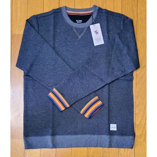 ポールスミス　新品　メンズ　ロングTシャツ(シェブロン/チャコールM)