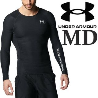 アンダーアーマー(UNDER ARMOUR)のM アンダーアーマー UA ヒートギア コンプレッション 長袖 インナーシャツ(Tシャツ/カットソー(七分/長袖))