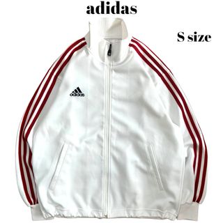 アディダス(adidas)の美品 90’s adidas トラックジャケット ワンポイント 大きめS(ジャージ)