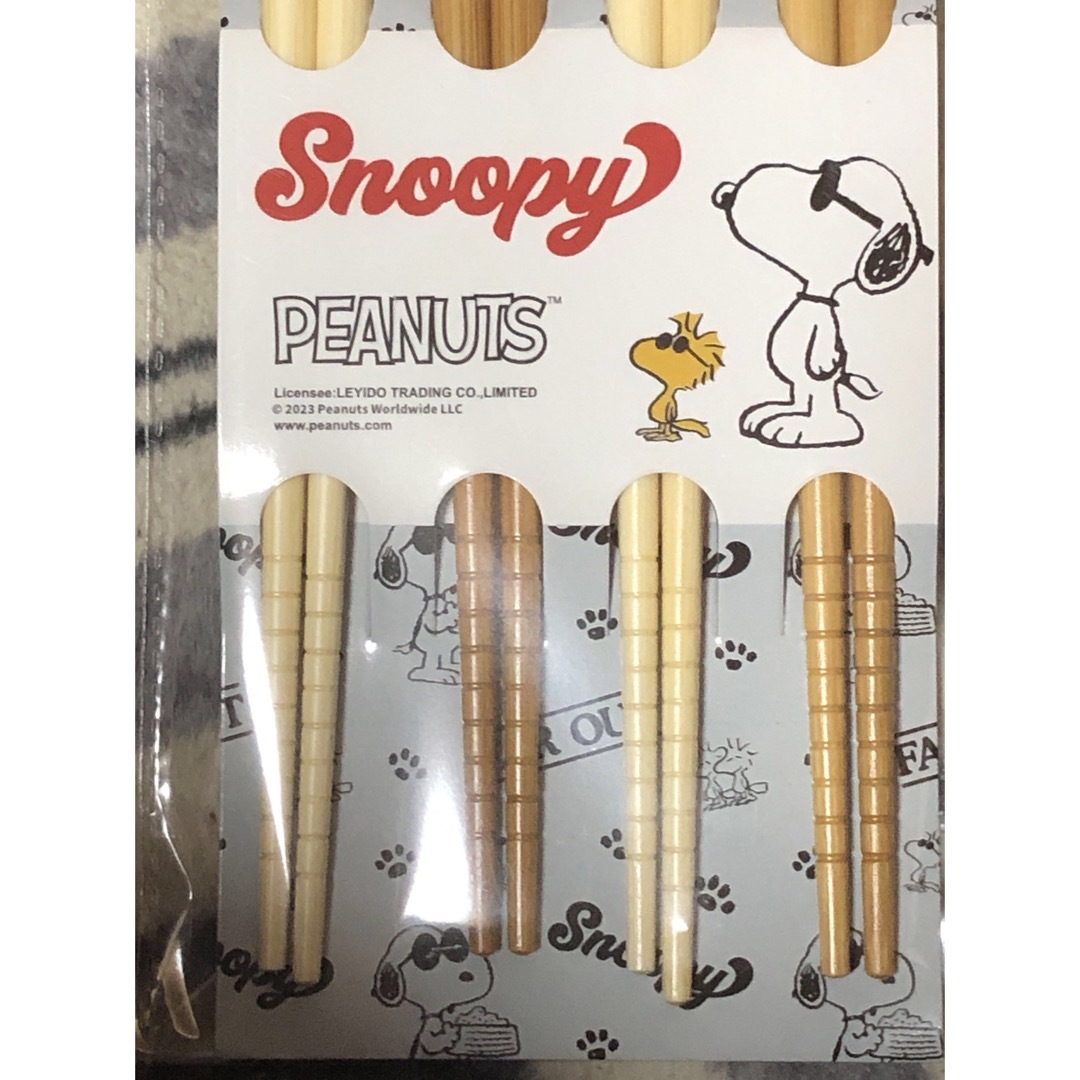 SNOOPY(スヌーピー)のスヌーピーお箸セット インテリア/住まい/日用品のキッチン/食器(カトラリー/箸)の商品写真