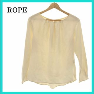 ロペ(ROPE’)の美品 ROPE ロペ ブラウス フリル 長袖 レディース キュプラ(シャツ/ブラウス(長袖/七分))