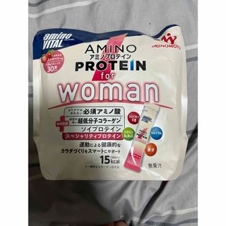 アジノモト(味の素)のアミノプロテインforWomanストロベリー味(30入り)(プロテイン)