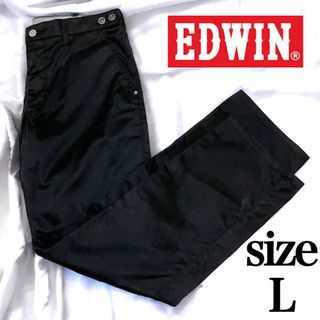 エドウィン(EDWIN)の【極美品】EDWIN EP 503 デニム ゴルフ パンツ ブラック L(デニム/ジーンズ)