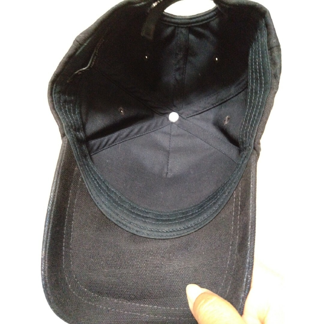 ARMANI EXCHANGE(アルマーニエクスチェンジ)のアルマーニ・エクスチェンジ、キャップ、ブラックカモフラージュ メンズの帽子(キャップ)の商品写真