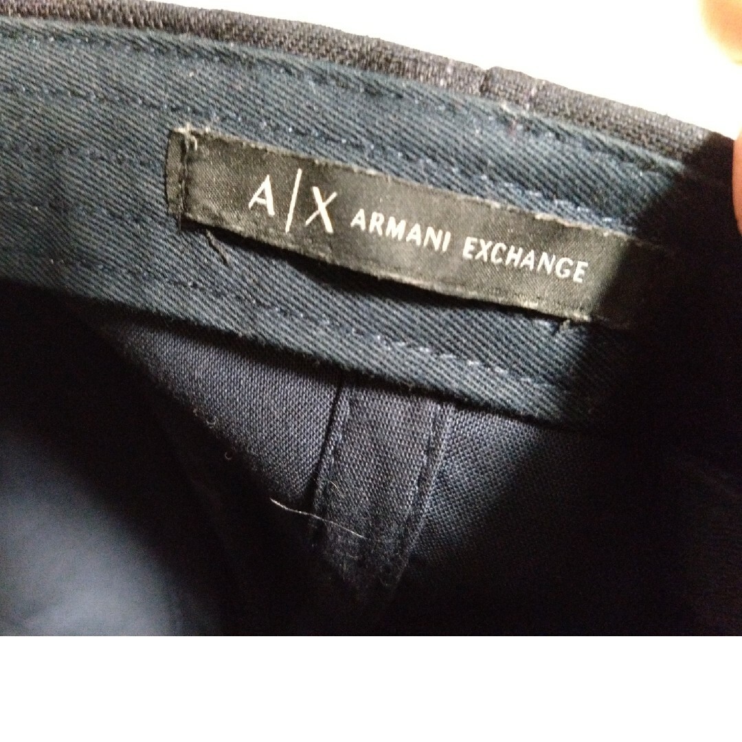 ARMANI EXCHANGE(アルマーニエクスチェンジ)のアルマーニ・エクスチェンジ、キャップ、ブラックカモフラージュ メンズの帽子(キャップ)の商品写真