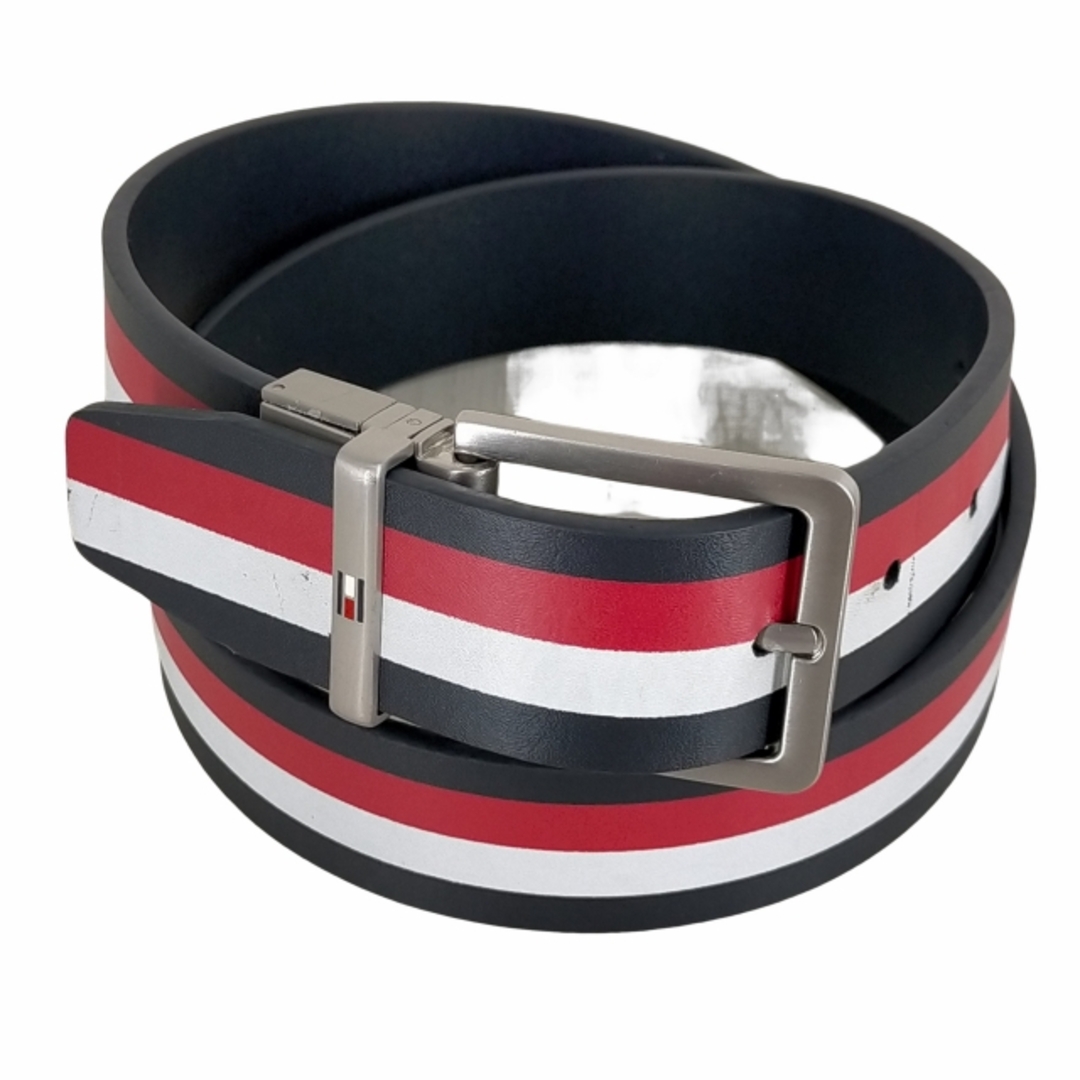 TOMMY HILFIGER(トミーヒルフィガー)のTOMMY HILFIGER(トミーヒルフィガー) ストライプレザーベルト メンズのファッション小物(ベルト)の商品写真