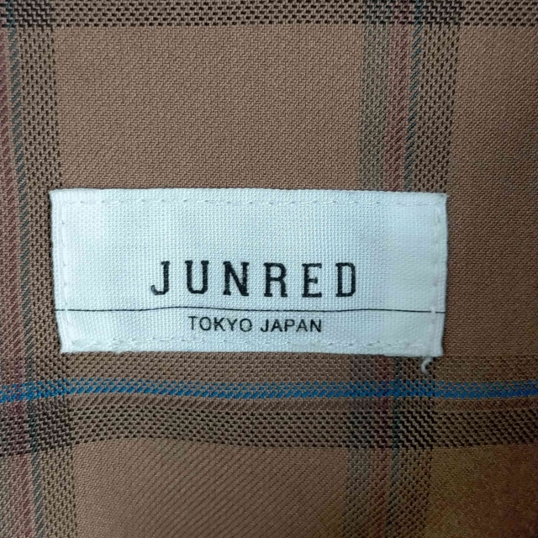 JUNRED(ジュンレッド)のJUNRed(ジュンレッド) 両フラップ チェック柄半袖シャツジャケット メンズ メンズのジャケット/アウター(ブルゾン)の商品写真