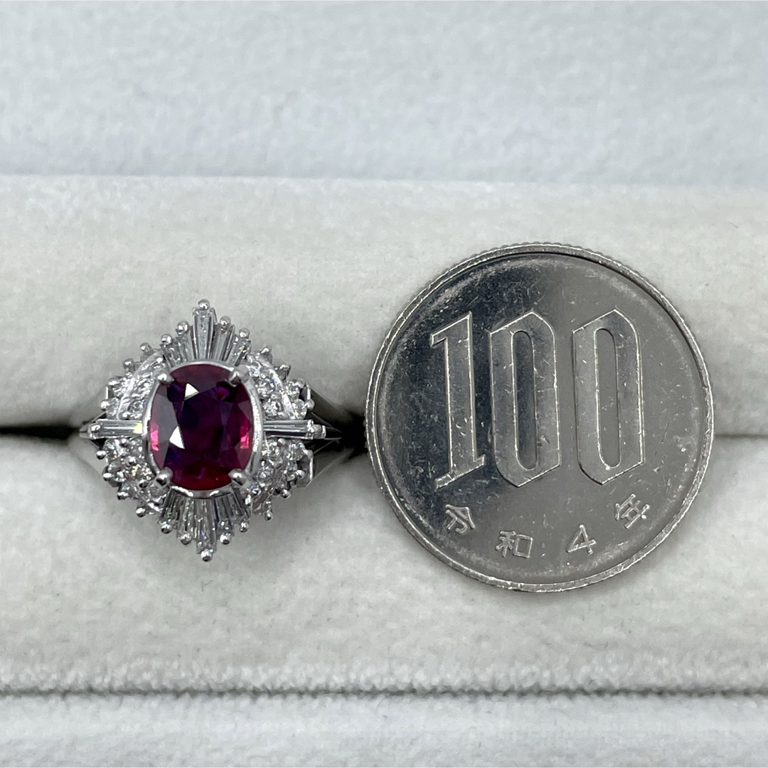 pt900 ルビー1.12ct ダイヤ0.55ct リング レディースのアクセサリー(リング(指輪))の商品写真