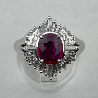 pt900 ルビー1.12ct ダイヤ0.55ct リング(リング(指輪))