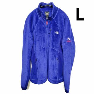 ザノースフェイス(THE NORTH FACE)のTHE NORTH FACE フリース ジップアップ ジャケット ブルーL(ブルゾン)