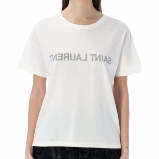 サンローラン(Saint Laurent)のサンローラン リバースロゴTシャツ(Tシャツ(半袖/袖なし))