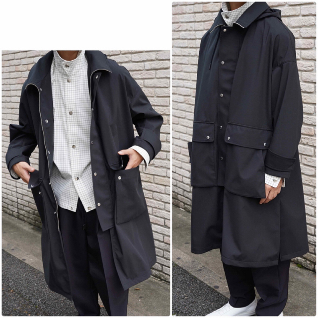 THE RERACS - THE RERACS 21FW ロングマウンテンパーカー 黒 46 THE RERACS - THE RERACS 21FW ロングマウンテンパーカー 黒 46