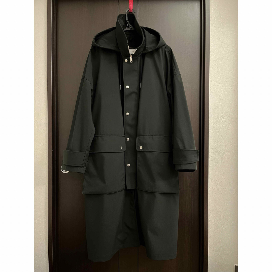 THE RERACS - THE RERACS 21FW ロングマウンテンパーカー 黒 46 THE RERACS - THE RERACS 21FW ロングマウンテンパーカー 黒 46