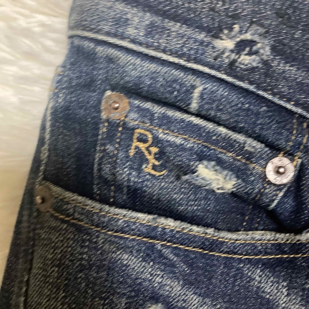 POLO RALPH LAUREN(ポロラルフローレン)のポロ　ラルフローレン　パッチワーク　デニム　パンツ　27 レディースのパンツ(デニム/ジーンズ)の商品写真