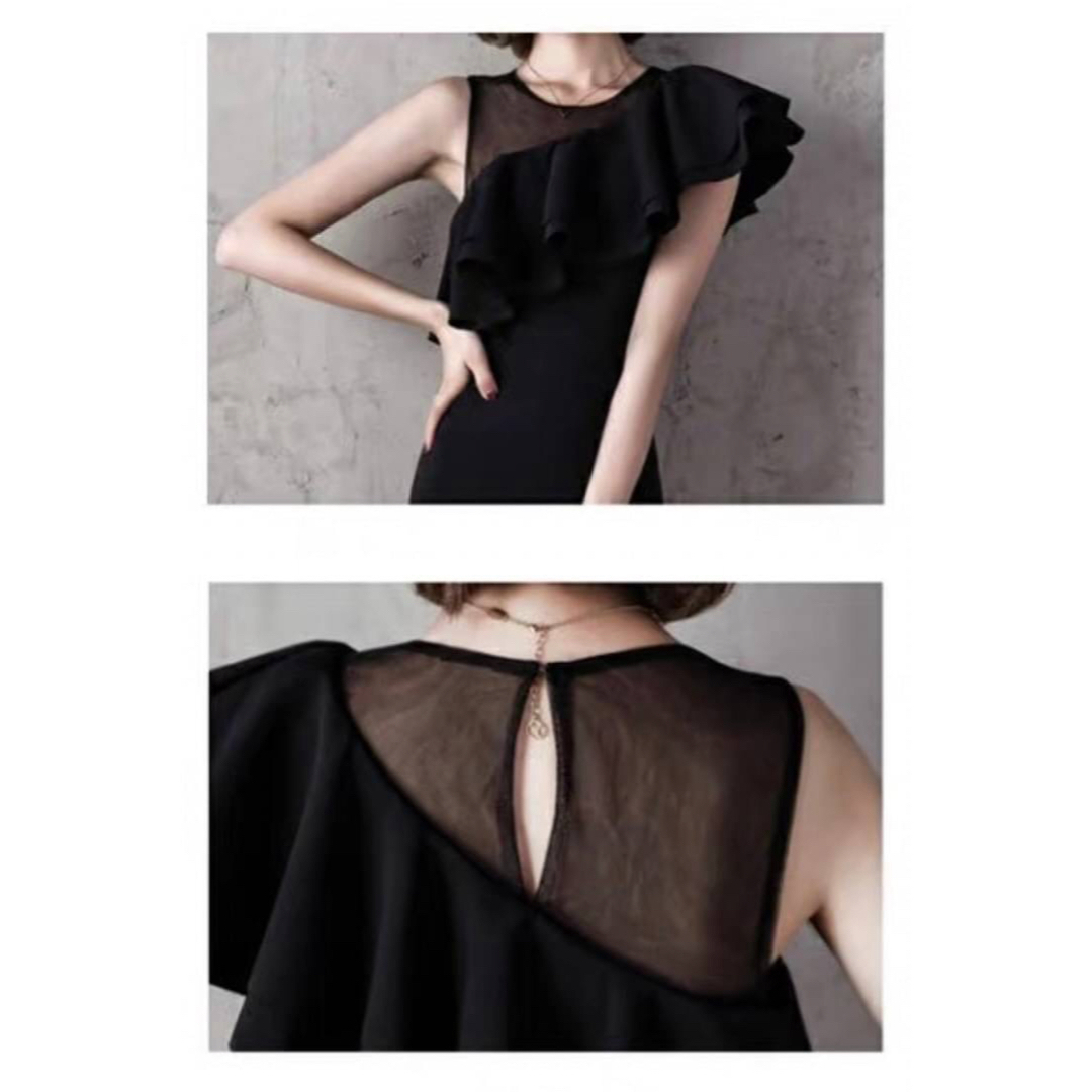 ロングドレス セクシー キャバドレス マーメイド タイト ワンピース 黒 ドレス レディースのフォーマル/ドレス(ロングドレス)の商品写真