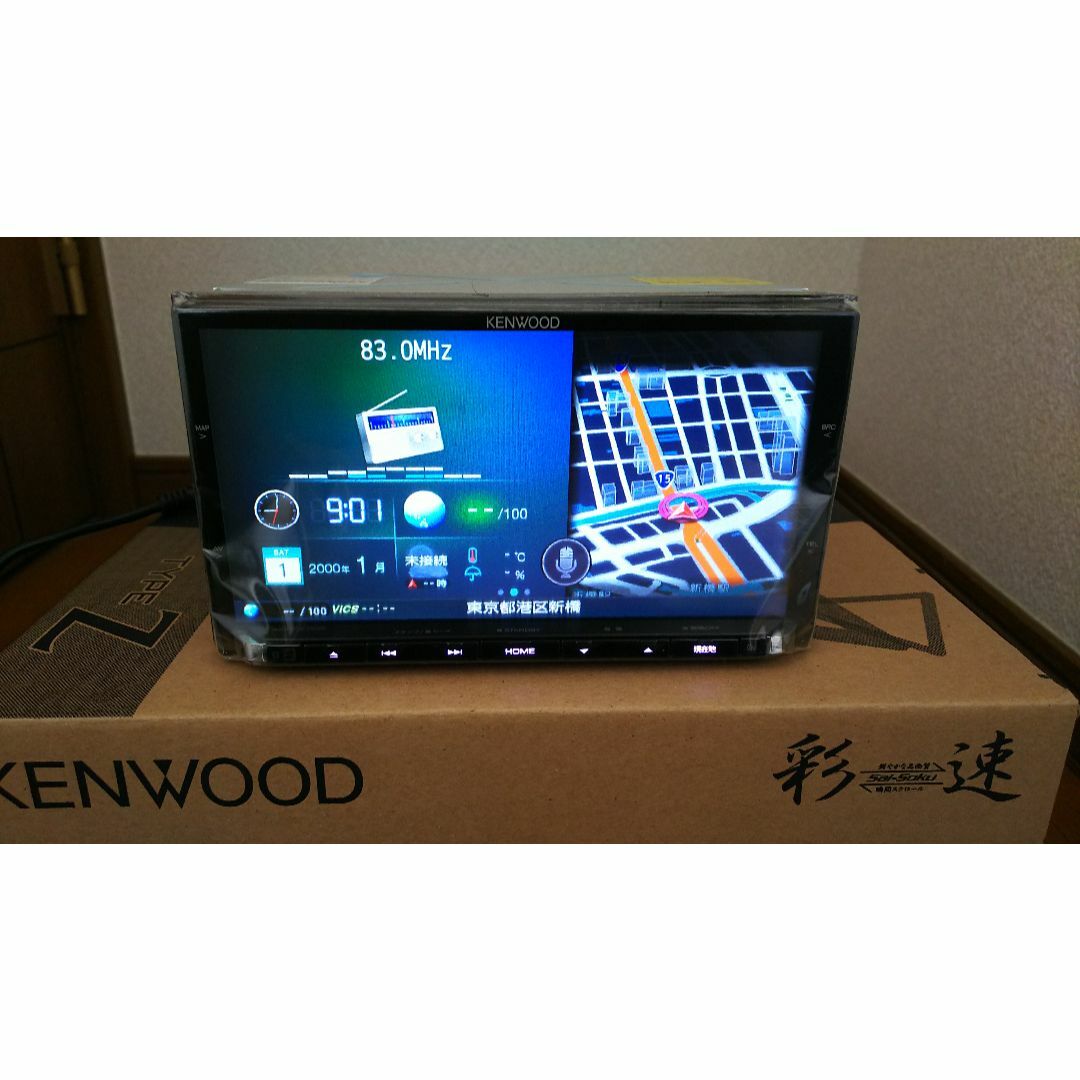 KENWOOD(ケンウッド)の【未使用！ KENWOOD 彩速ナビ MDV-Z702 地図データ更新済】 自動車/バイクの自動車(カーナビ/カーテレビ)の商品写真