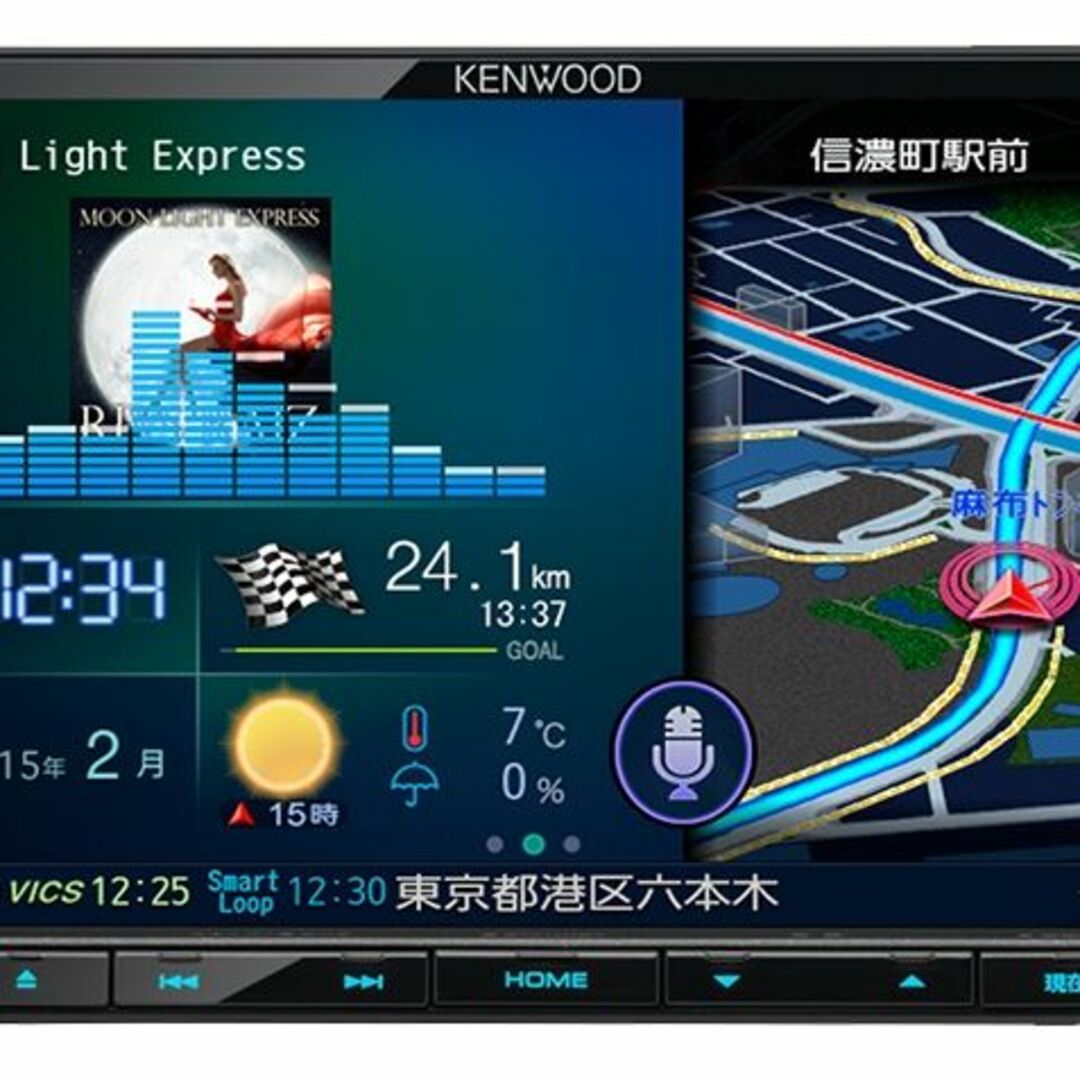 KENWOOD(ケンウッド)の【未使用！ KENWOOD 彩速ナビ MDV-Z702 地図データ更新済】 自動車/バイクの自動車(カーナビ/カーテレビ)の商品写真