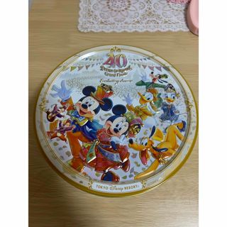 ディズニー(Disney)のディズニーランド 40周年 グランドフィナーレ アソーテッドスウィーツ缶(キャラクターグッズ)