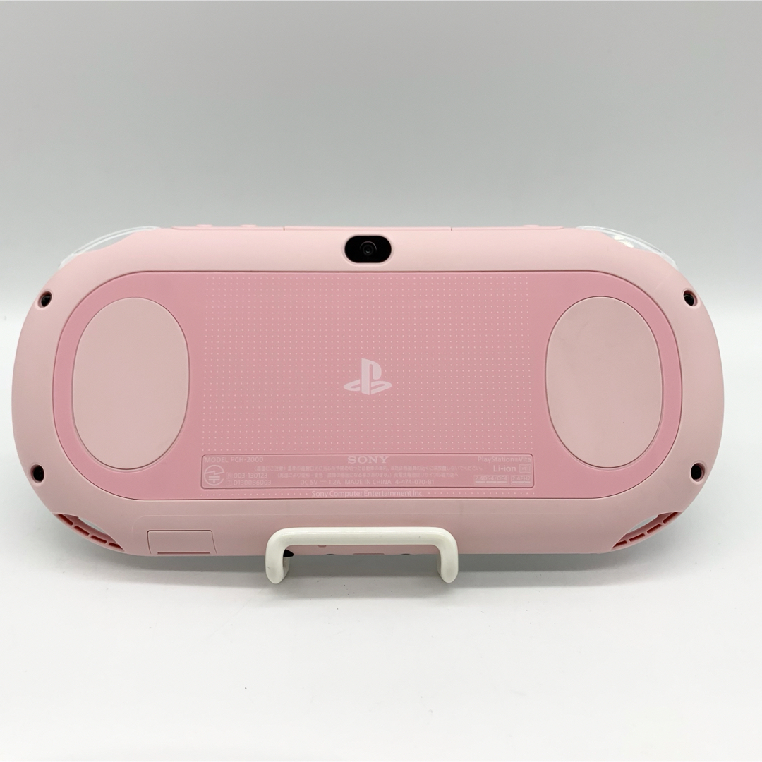 PlayStation Vita(プレイステーションヴィータ)の【液晶美品】PSvita ライトピンク ホワイト PCH-2000 本体 エンタメ/ホビーのゲームソフト/ゲーム機本体(携帯用ゲーム機本体)の商品写真