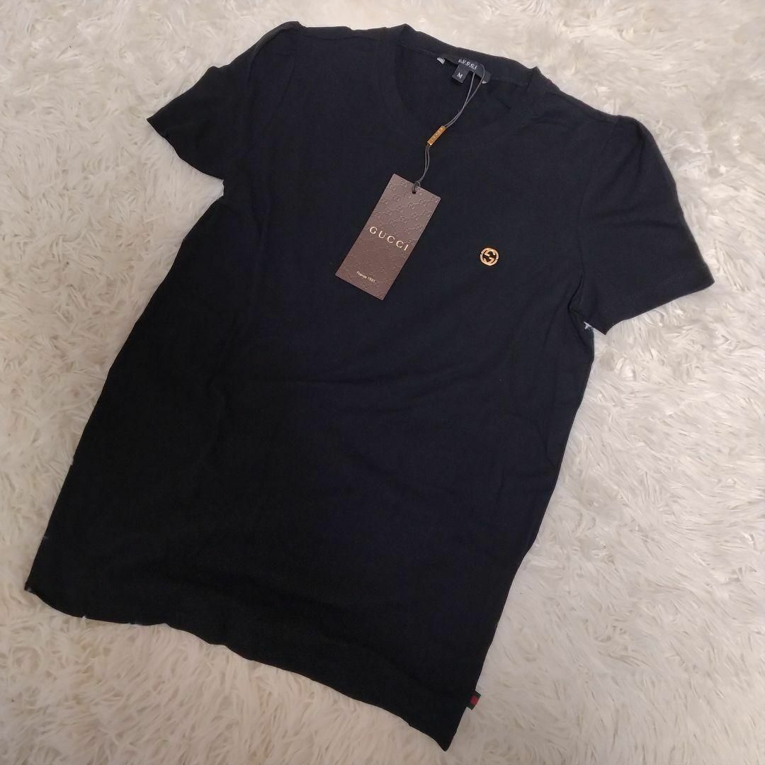 Gucci(グッチ)のタグ付き GUCCI Tシャツ M ブラック レディースのトップス(Tシャツ(半袖/袖なし))の商品写真