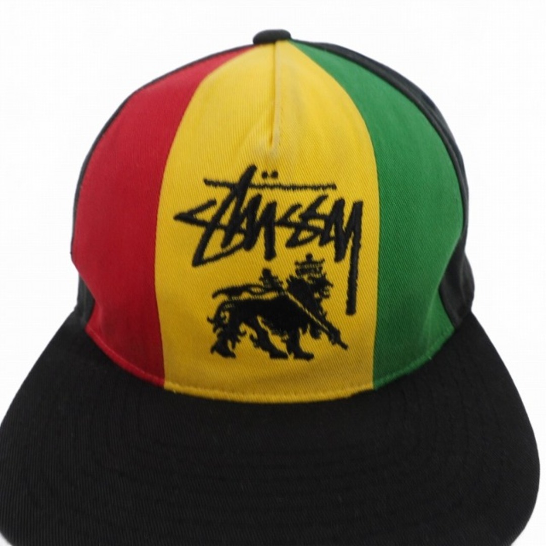 STUSSY(ステューシー)のステューシー ラスタカラー キャップ 帽子 スナップバック F マルチカラー メンズの帽子(その他)の商品写真