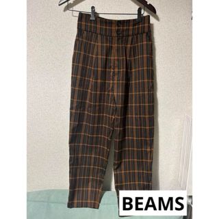 BEAMS チェックパンツ