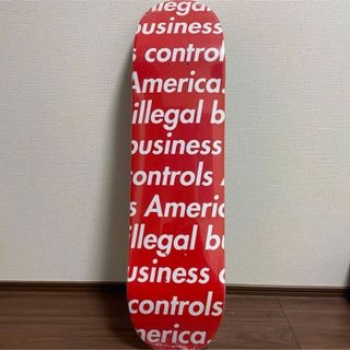 シュプリーム(Supreme)のSupreme Illegal Business Skateboard 赤(スケートボード)